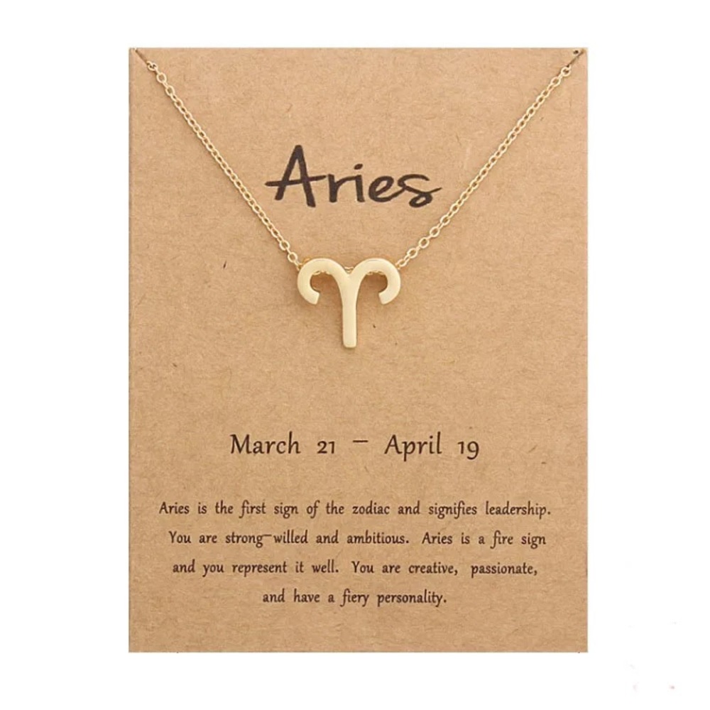 Gold/Silver Zodiac Sign Necklace - Picture 3 of 6